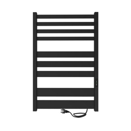 Electric towel Indigo Atlas, 800x500 mm, timer, hidden installation, black-1