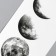 Tattoo on the body Black "Moon phases" 10.5x6 cm
