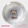 Plate Ceramic deep shade “kitten on skate”, 400 ml, d = 15 cm, white color