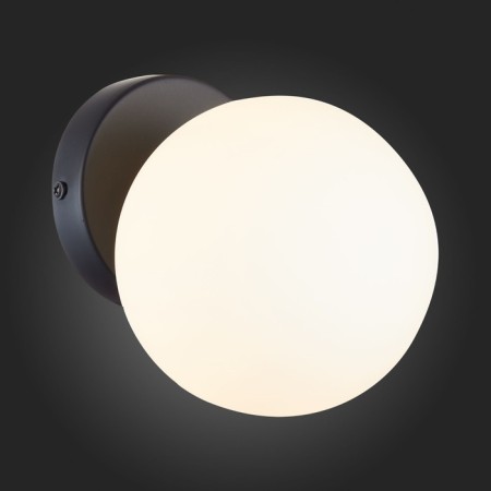 Wall lamp EVOLUCE. Sle220101-01. Arcola. 1x5 W, G9, 4000K, 13x14.5 cm, black color-1