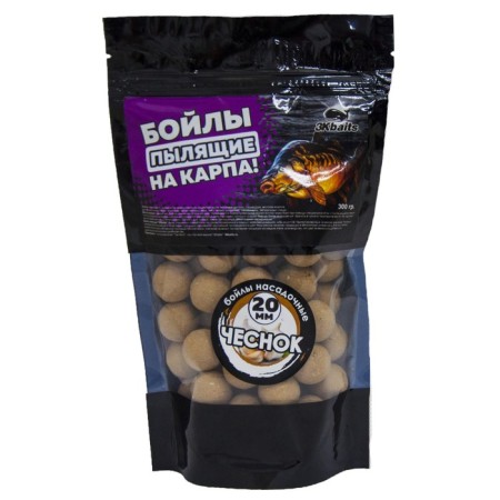 Boil "on carp!" "Garlic", dusting, Lock package, D = 20 mm, 300 g