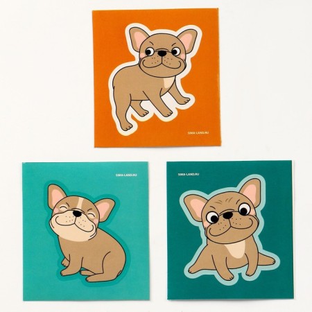 Mick anti -stress pulling "dogs" with stickers mix, with sand-1