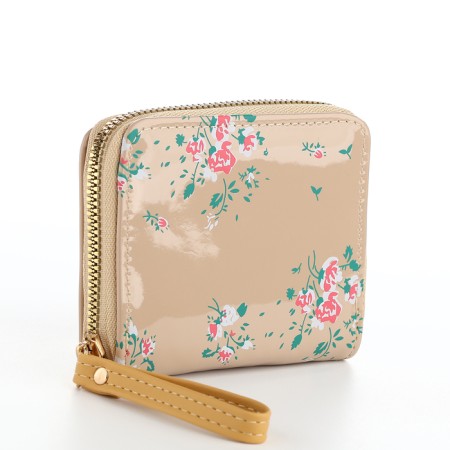 Women's wallet with lightning, beige color