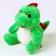 Soft toy "Dragon", with a white tummy, 14 cm, green color