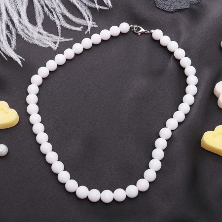 Beads Shar No. 10 "Agat Bely", 45cm