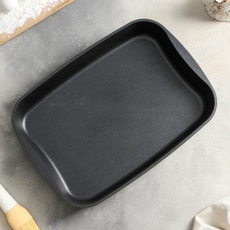 The baking sheet "Tradition", 36.5 × 26 × 5.5 cm, anti -stick coating, black color-1