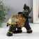 Polystone souvenir "Black Elephant in the Golden Rich Popon" MIX 14x8.5x17 cm