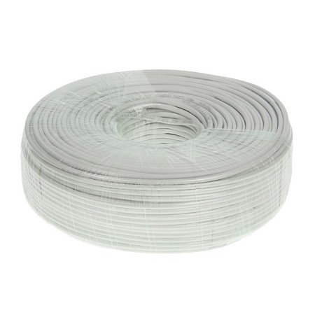 CCTV Cable Proconnect KVK-V-2, 2x0.75mm², CCA, 200 m, white, 01-4014-1