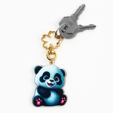 Acrylic key a keychain "Panda", 4.1 x 5.4 cm-8