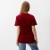 T -shirt female, burgundy color, size 44