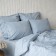 Pillow Pillowcase "Boyle", size 50x70 cm, blue color, 2 pcs