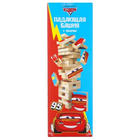 Falling tower + puzzles, cars-6