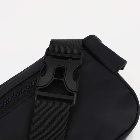 Lightning waist bag, 2 outer pockets, black color-3