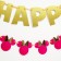 Garland on the tape "Happy Birthday", length 210 cm, Minnie Mouse