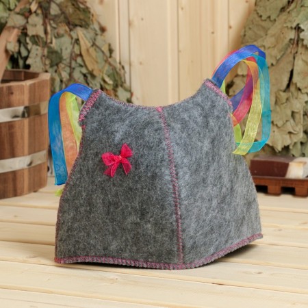 Bath hat for children "Rainbow tails", gray, 5-7 years old