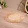 Wicker rug round 25x25 cm, sisal