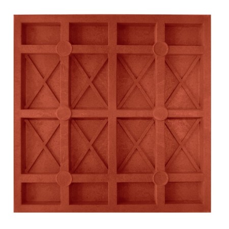 Плитка ППК тротуарная, 33 × 33 × 3 см, терракот, «Усиленная»-2