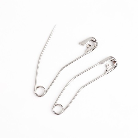 Drilling engines, curved, 54 mm, 10 pcs, silver color-2