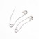 Drilling engines, curved, 54 mm, 10 pcs, silver color