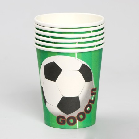 A glass of paper "goal", set, 6 pcs-1