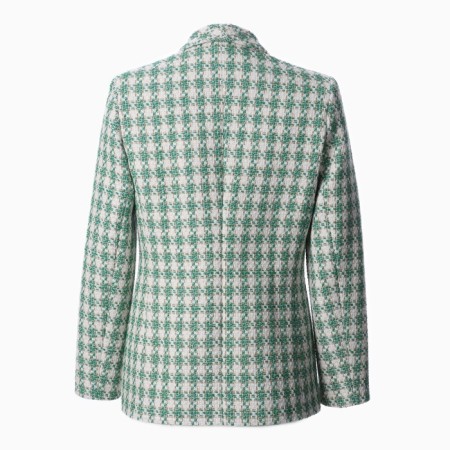 Jacket tweed double -breasted mist p. 46. ​​Green-8