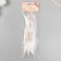 Decorative goose "Web" white with gold h = 15-20 cm