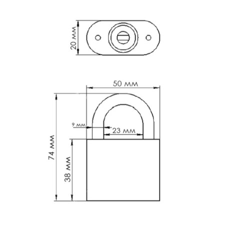 A hinged Matrix castle, chrome coating 50 mm-1