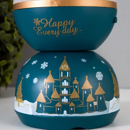 Night Projector "Winter Fairy Tale" LED 3HLR44 Green 9x9x15 cm Risalux-11