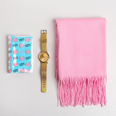 Set of “Winter Miracle!”: Palantine (180x68 cm), a passport cover and wristwatch-1