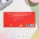An envelope for money "Beauty, love, great mood!" Red-white tulips, 17x8 cm