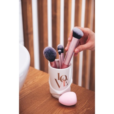 Charming makeup kit: brushes 5 pcs and sponge-1
