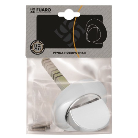 Rotary handle Fuaro HMR8x75 CP, chromium color, without notches-2
