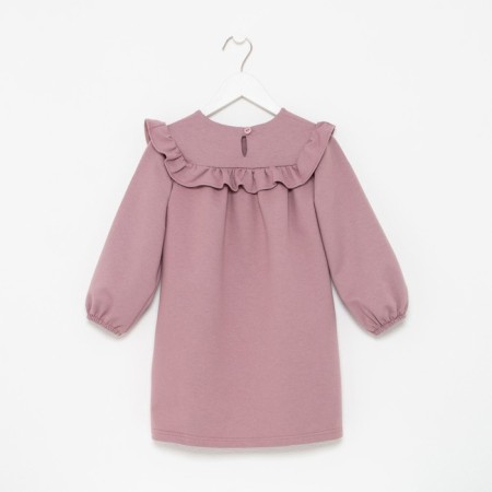 Платье для девочки с рюшей KAFTAN "Basic line", размер 34 (122-128), цвет сиреневый-10