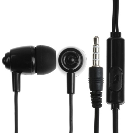 Perfeo Alto-M headphones, vacuum, microphone, 104 dB, 32 Ohm, 3.5 mm, 1.2 m, black