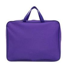 Folder with A4 handles, 360 x 270 x 80 mm, textile, inner pocket, purple 1Sh48