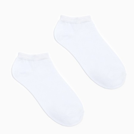 Men's socks shortened minku "bamboo", white color, size 40-41 (27 cm)