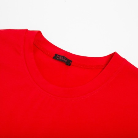 Men's T-shirt Minaku Regular Fit: Red color, rr 54-4