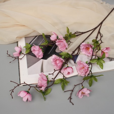 Artificial flowers "tree peonies" 70x6 cm, pink