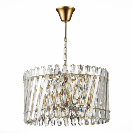 Suspension lamp ST LUCE. SL1170.303.06. Fabio. 6x40 watts, E14, 50x50x29 cm, brass color