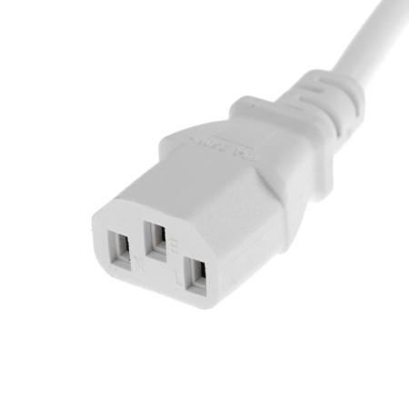Power cable Luazon KDGN-005, SCHUKO-C13, 10 A, 3 m, 3 residential, white-2