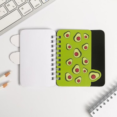 Notepad with A7 dividers, 40 liters "Avocado Pati"-4