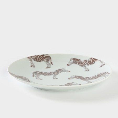 Porcelain plate "Safari. Zebra ", d = 24 cm-1