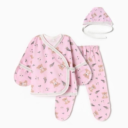 Costume (swing, slider, cap) Bloom Baby Bear, p. 68 cm, pink