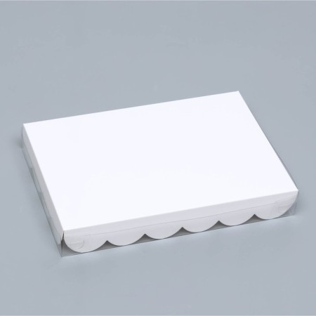 Box for cookies, white, 22 x 15 x 3 cm-5