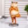 Souvenir Polystone Lac "cat in the pose of wood" 15.5x7x6 cm