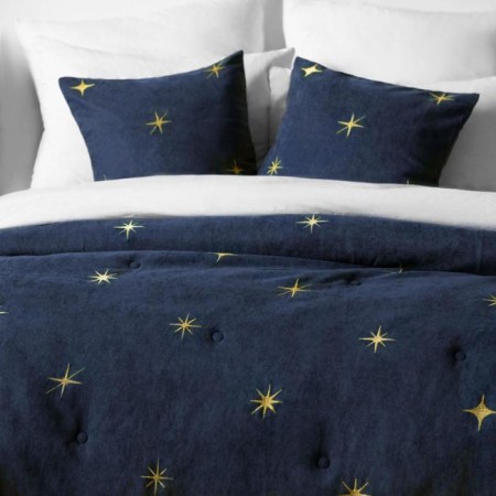 Cover with pillowcases "Belli", size 160x220 cm, blue color-2