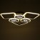 Causteen with PDU 1157/6CF LED 144W 3000-6000K Dimmer Coffee 73x73x10 cm Bayerlux