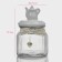 Glass Bank for bulk products with ceramic lid "Tea Conversations", 700 ml, 10.7 × 17 cm, white color