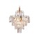 Crystal chandelier with Ambrella Light, Traditional, TR5231, E27, Color Gold