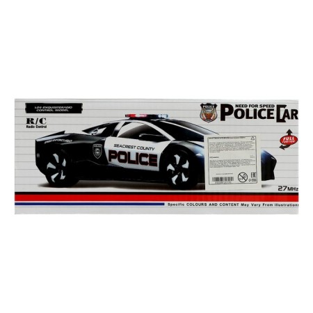Radio-controlled “Police” machine works on batteries, white-blue color-7